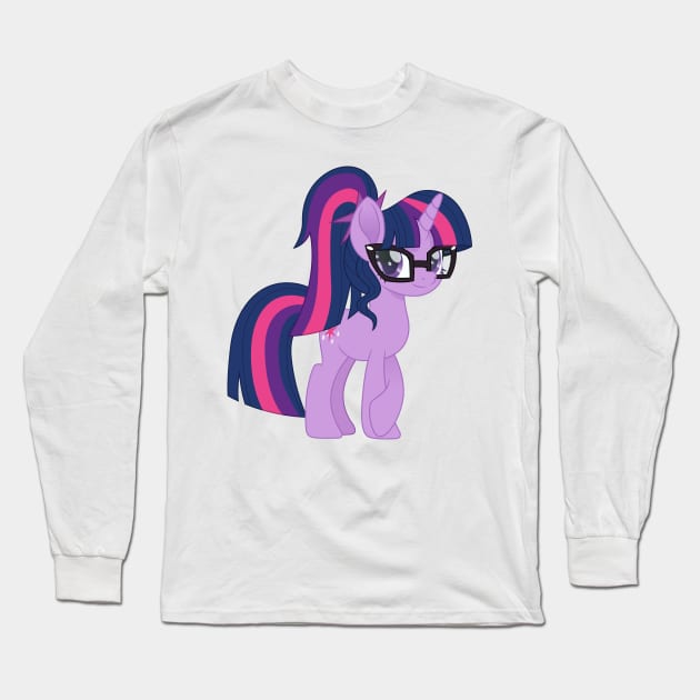 Twilight Sparkle pony wondercolt Long Sleeve T-Shirt by CloudyGlow